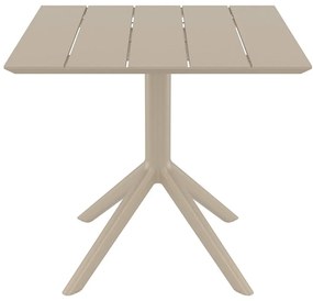Τραπέζι Paris 20.0868 80x80x74cm Taupe