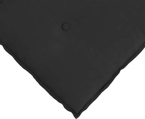 vidaXL Μαξιλάρι Πλάτης Μαύρο 160 x 50 cm Ύφασμα Μικροΐνας