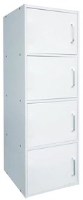 Ντουλάπι Βοηθητικό CLOSET Τετράφυλλο Λευκό MDF 42x30x106cm