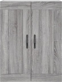 vidaXL Ντουλάπι Γκρι Sonoma 69,5 x 34 x 180 εκ. Επεξεργασμένο Ξύλο