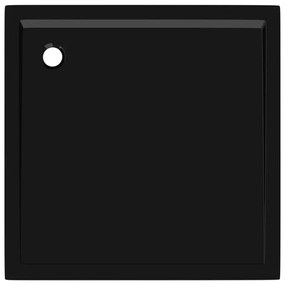 Βάση Ντουζιέρας Τετράγωνη Μαύρη 80 x 80 εκ. από ABS - Μαύρο