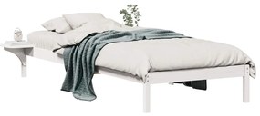 vidaXL Κρεβατοκάμαρα με Πλαϊνά Τραπέζια Λευκό 100 x 210 cm