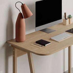 Γραφείο Malia σε oak απόχρωση 120x60.5x75εκ 120x60.5x75 εκ.