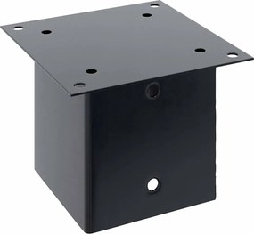 vidaXL Βάσεις στύλων τετράγωνες 12 τεμάχια Χάλυβας με επικάλυψη σκόνης