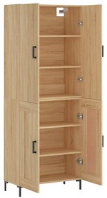 vidaXL Ντουλάπι Sonoma δρυς 69,5 x 34 x 180 εκ. από Επεξεργασμένο Ξύλο