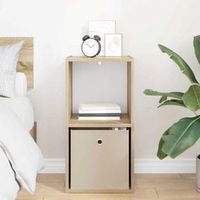 vidaXL Κομοδίνο Δρύς Sonoma 35 x 32 x 68,5 εκ Επεξεργασμένο Ξύλο