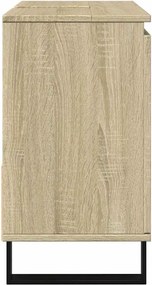 vidaXL Ντουλάπι Μπάνιου Sonoma Δρυς 65x33x60 εκ. Επεξεργασμένο Ξύλο