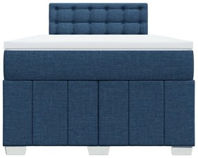 ΚΡΕΒΑΤΙ BOXSPRING ΜΕ ΣΤΡΩΜΑ ΜΠΛΕ 120X190 ΕΚ. ΥΦΑΣΜΑΤΙΝΟ 3289327