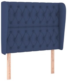 Κεφαλάρι με Πτερύγια Μπλε 103x23x118/128 εκ. Υφασμάτινο 3118288