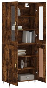 vidaXL Ντουλάπι Καπνιστή Δρυς 69,5x34x180 εκ. από Επεξεργασμένο Ξύλο