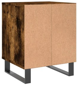 vidaXL Κομοδίνα 2 τεμ. Καπνιστή Δρυς 40 x 35 x 50 εκ. Επεξεργ. Ξύλο