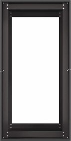 vidaXL Ζαρντινιέρα Μαύρη 40x80x80 εκ. από Χάλυβα