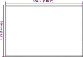 vidaXL Χαλί Σκηνής Καφέ 200 x 300 εκ.