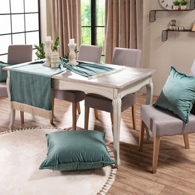 Τραβέρσα (Sari) Velvet 15 Pine Green Teoran 65X200 Cotton-Acrylic