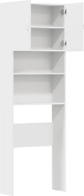 vidaXL Ντουλάπι πλυντηρίου ρούχων Λευκό 64x24x190 cm Ξύλινη κατασκευή
