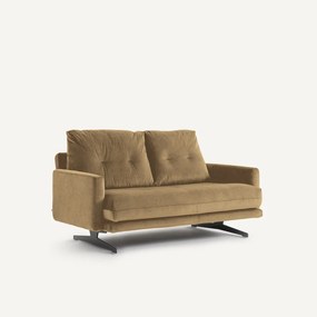 Διθέσιος καναπές από λινό βελούδο, DELICATO
