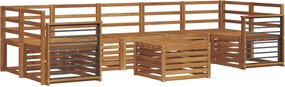 vidaXL Σετ Καναπέ 8 pcs Φυσικό Στερεό Ξύλο Ακακίας