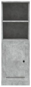 vidaXL Ντουλάπι Γκρι Σκυροδέματος 36x35,5x103,5 εκ. Επεξεργασμένο Ξύλο