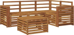 vidaXL Σειρά Καναπέ Εξωτερικού 5 pcs Φυσικό