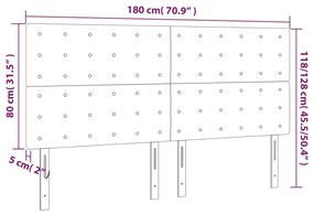 Κεφαλάρια Κρεβατιού 4 τεμ. Σκούρο Γκρι 90x5x78/88 εκ. Βελούδινο - Γκρι