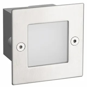 Χωνευτό Σποτ Φωτιστικό Τοίχου LED 6000K PAS 70X70 PAS260NMS IP54 Aca-PAS260NMS-Ασημί PAS260NMS
