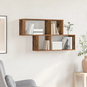 vidaXL Ράφι τοίχου παλαιού ξύλου 100x20x53 εκ. Ξύλο μηχανικής