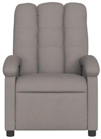 vidaXL Πολυθρόνα Ανακλινόμενη Taupe Υφασμάτινη