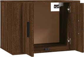 vidaXL Σετ Επίπλων Τηλεόρασης 3 Τεμαχίων Καφέ δρυς Επεξ. Ξύλο