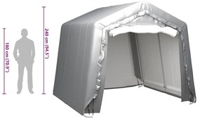 vidaXL Τέντα Αποθήκευσης Γκρι 300 x 300 εκ. Ατσάλινη