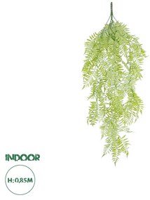 Artificial Garden HANGING FERN 20855 Τεχνητό Διακοσμητικό Κρεμαστό Φυτό Φτέρη Μ30 x Π14 x Υ85cm