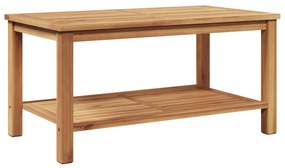 vidaXL Τραπεζάκι σαλονιού Καφέ 90 x 50 x 45 cm Μασίφ ξύλο teak