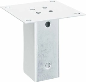 vidaXL Βάσεις στύλων τετράγωνες 4 τεμάχια Ασημί Γαλβανισμένος χάλυβας