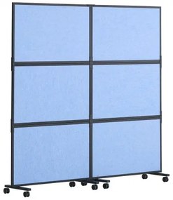 VEVOR Acoustic Room Divider Partition Panel Privacy Screen 2 Pack Indigo Blue