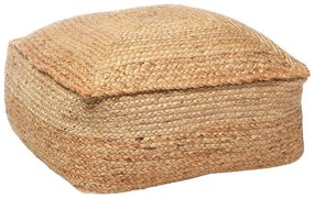 Σκαμπό Iorda Inart γιούτα σε φυσική απόχρωση Φ45x40εκ 40x40x40 εκ.