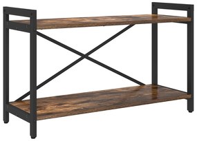 vidaXL Βιβλιοθήκη Καπνιστή δρυς 80 x 30 x 48.5 εκ Επεξεργασμένο ξύλο