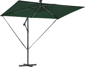 vidaXL Ομπρέλα ηλίου 294 x 200 x 270 εκ Πολυεστέρας και Αλουμίνιο