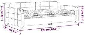 ΚΑΝΑΠΕΣ ΚΡΕΒΑΤΙ ΜΕ ΣΤΡΩΜΑ ΑΝΟΙΧΤΟ ΓΚΡΙ 100 X 200 ΕΚ. ΒΕΛΟΥΔΙΝΟΣ 3196912