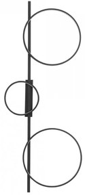 Φωτιστικό Τοίχου - Απλίκα Circolo 10816 30x12x100cm Led 33W 3000K Black Nowodvorski