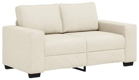 vidaXL Καναπές 2 pcs Μπεζ Ύφασμα μείγματος λινών