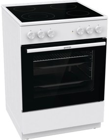 Gorenje GEC6A41WC Κουζίνα 71lt με Κεραμικές Εστίες Π60εκ. Λευκή 4 χρόνια εγγύηση