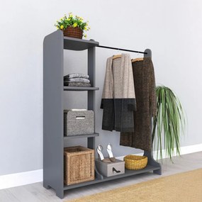 Intrahome Έπιπλο εισόδου EVERESTA Intrahome σε ανθρακί απόχρωση 106x45x128εκ | SKU: INTRAPA-231111710