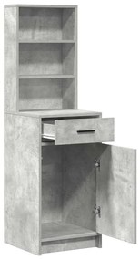 vidaXL Highboard Σκυρόδεμα Γκρι 40 x 40,5 x 135 εκ. Επεξεργασμένο ξύλο