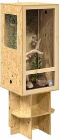 vidaXL Terrarium Καφέ 50 x 50 x 150 εκ OSB