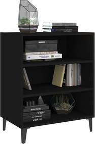 vidaXL Ραφιέρα Μαύρη 57 x 35 x 70 εκ. από Μοριοσανίδα