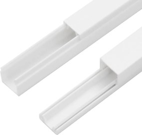 vidaXL Κανάλι Καλωδίων 10 x 10 χιλ. 10 μ. από PVC