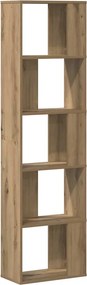vidaXL Βιβλιοθήκη 5 Επιπέδων Δρυς 45x23,5x162,5 εκ. Επεξεργ. Ξύλο
