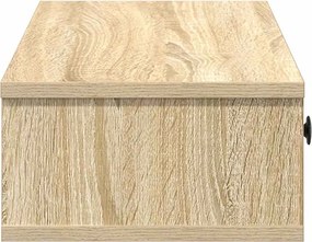 vidaXL Ράφι τοίχου με συρτάρια Δρυς sonoma 60x28x15 cm