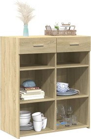 vidaXL Ντουλάπι Sonoma Δρυς 80x42,5x93 εκ. από Επεξεργασμένο Ξύλο