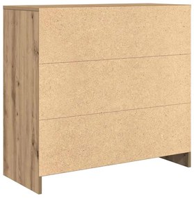 Συρταριέρα με Συρτάρια Τεχνίτης Δρυς 80x34x76 εκ. Επεξ. Ξύλο 861543