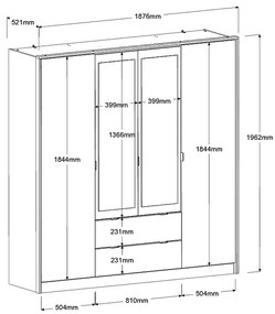 Ντουλάπα τετράφυλλη Canada